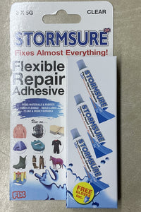STORMSURE Flexible Clear, waterproof Repair Adhesive  3X 5g  S3X5