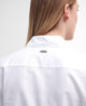 Barbour Derwent Ladies Shirt, Oxford, long sleeved in White Hessian Tartan LSH1409WH33 logo