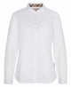 Barbour Derwent Ladies Shirt, Oxford, long sleeved in White Hessian Tartan LSH1409WH33 modern