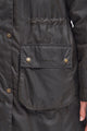 Barbour Ladies wax coat NEW Long Cannich in Olive LWX1264OL71 logo