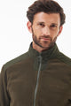 Barbour Fleece in OLIVE MFL0147OL71 collar