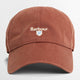 Barbour Cap Baseball Cascade Sports hat in dark rust  MHA0274BR73 front