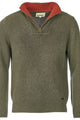 Barbour jumper Nelson essential half zip in Seaweed MKN0863GN73 fashion