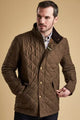 Barbour Shoveler mens quilted jacket in dark Olive MQU0784OL73 long
