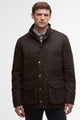 Barbour Tweed Hereford Tweed Wool in Rustic Brown Herringbone MWO0290BR71 front