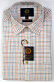 Viyella Shirt Mens check Wool Cotton mix in Kingfisher VY2104-092