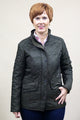 Barbour Cavalry Ladies Polarquilt Jacket in Olive LQU0087OL91 closed