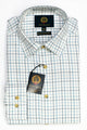 Viyella shirt mens shirt Wool cotton Mixture in soft Blue check VY0110-472