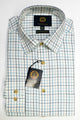 Viyella shirt mens shirt Wool cotton Mixture in soft Blue check VY0110-472