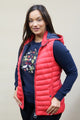 Barbour gilet-Pendle Ladies Gilet with hood Red -LGI0008RE31 fashion