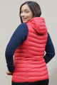 Barbour gilet-Pendle Ladies Gilet with hood Red -LGI0008RE31 smile