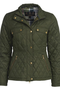 Barbour quilt Ladies Broxfield quilted jacket in Olive LQU1380OL51 dressy