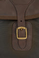Barbour Tarras man bag in Olive wax leather UBA0003OL71 buckle