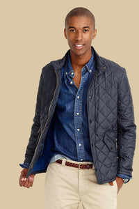 Barbour Chelsea Flyweight Navy Quilt Jacket MQU0007NY92