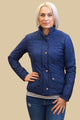 Barbour Flyweight Cavalry quilt jacket in Indigo Blue LQU0228IN71
