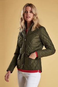 Barbour Cavalry Flyweight Jacket in New Olive LQU0228OL56