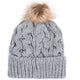 Barbour Beanie-Penshaw-Cable Knit-Grey LHA0386GY11 back