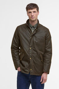 Barbour Prestbury Mens wax jacket in Olive MWX0726OL71 fashion