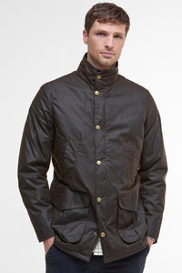 Barbour Hereford-Wax Jacket -Olive MWX1213OL71 front