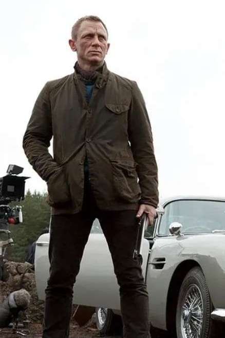 Barbour Beacon as worn in movie Skyfall James Bond Wax Sports Jacket Olive MWX0007OL71