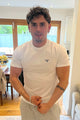 Barbour white sports tee Essential Tee shirt round neck MTS0331WH11