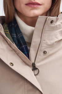 Barbour Beadnell Winter Beadnell in sand-dune classic LWB0798ST31 collar
