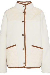 Barbour Brambles fleece in Cream Winter Pearl LFL0075CR11 warm