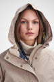 Barbour Beadnell Winter Beadnell in sand-dune classic LWB0798ST31 hood