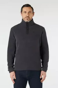 Musto Classic Fleece pullover in Carbon front