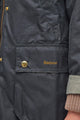 Barbour Long Beadnell Wax in Sage green LWX1404SG51 logo