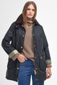 Barbour Long Beadnell Wax in Sage green LWX1404SG51 longer