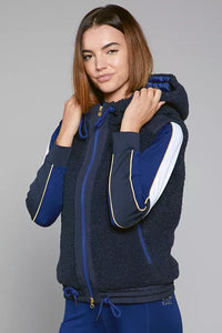 Toggi Gilet Brooks Sherpa fleece  Hooded in Navy BrooksNavy
