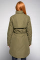 Toggi Cedar long Waterproof coat in Khaki by Toggi back