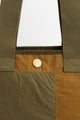 Barbour Bag MYA tote bag in dusky green /gold LBA0470GN74 detail