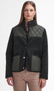 Barbour Brambles Fleece in Olive Sage Green LFL0075SG71 closed
