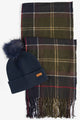 Barbour Dover Beanie & Hailes Scarf Gift Set LGS0054TN11