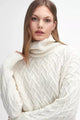 Barbour Jumper Clarence Cable Knitted Jumper in Aran LKN1563WH51