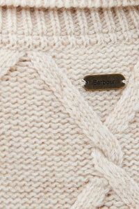Barbour Ladies Knit Sweater Perch in Oatmeal LKN1419ST51 logo