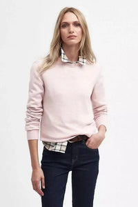 Barbour Knitted Jumper new Lavender in Mousse pink LKN1504PI37 fashion patch