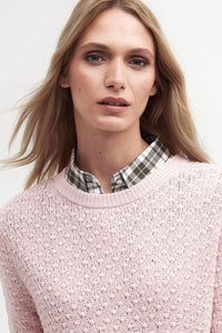 Barbour Jumper Knitted Angelonia in Mousse Pink LKN1516PI37