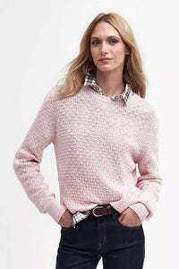 Barbour Jumper Knitted Angelonia in Mousse Pink LKN1516PI37 style