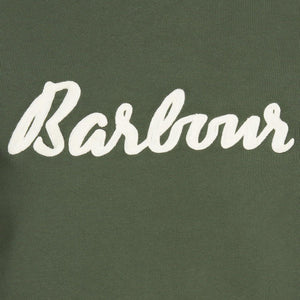 Barbour Ladies Top Otterburn overlayer in Olive Green LOL0194OL51 logo