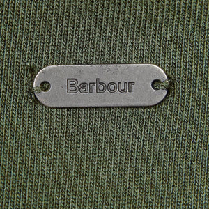Barbour Ladies Top Otterburn overlayer in Olive Green LOL0194OL51 name tag