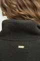 Barbour Mabel fleece sherpa in Olive LOL0646OL71 logo