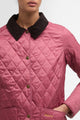 Barbour Annandale Quilted Jacket in Pink Wildberry LQU0475PI56 collar