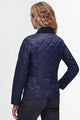 Barbour Deveron Quilted Jacket in Navy pale pink LQU1012NY71 back