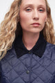 Barbour Deveron Quilted Jacket in Navy pale pink LQU1012NY71
