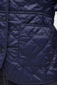 Barbour Deveron Quilted Jacket in Navy pale pink LQU1012NY71 logo