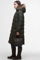 Barbour Marjoram Puffer Jacket in Olive Classic LQU1859OL71 side