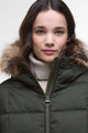 Barbour Marjoram Puffer Jacket in Olive Classic LQU1859OL71 warm